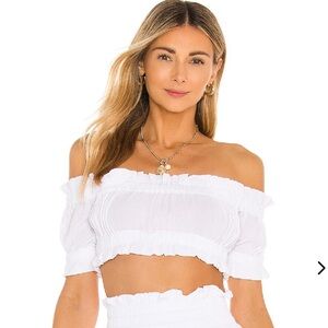Lovers and Friends Innika Top in white from Revolve